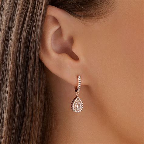 michael hill rose gold earrings